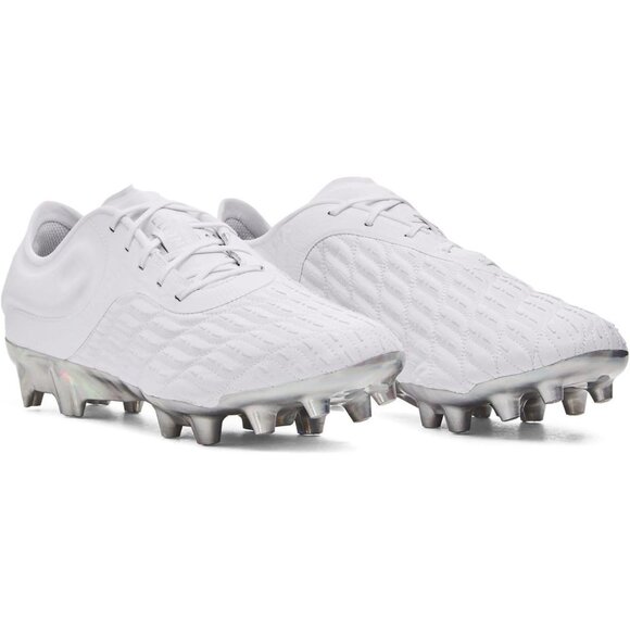 Under Armour Mens Magnetico Elite 3 FG Soccer Cleats 3027160-100 White Size 12